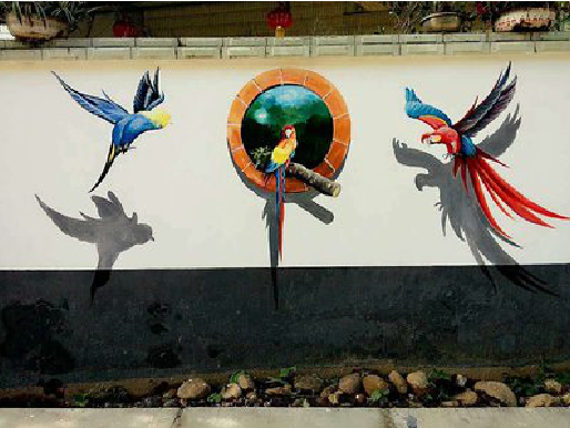 仁寿视觉错位-3D墙绘设计