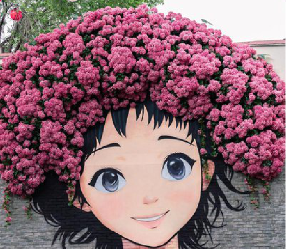 仁寿墙体彩绘-网红墙打卡